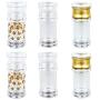 BESTONZON 6 Pcs Acrylic Seasoning Bottles/Spice Jars,Suitable for Pepper/Salt Storage,Barbecue Kitchen Favor