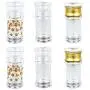 Bouteilles d'assaisonnement en acrylique BESTONZON, 6 pièces, adaptées au stockage du poivre/du sel, faveur pour barbecue/cuisine