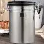 Umiwe Airtight Coffee Canisters, 1.8 Litre Large Stainless Steel Coffee Container with Date Tracker, Scoop and CO2 Valve, Food Vacuum Storage Jar Can for Beans, Grounds, Tea, Flour, Cereal, Sugar Umiwe Airtight Coffee Canisters, 1.8 Litre Large Stainless Steel Coffee Container with Date Tracker, Scoop and CO2 Valve, Food Vacuum Storage Jar Can for Beans, Grounds, Tea, Flour, Cereal, Sugar