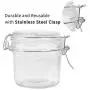 Bouteilles en verre Betrome 8 oz avec joint en caoutchouc, petits contenants en verre à couvercle rabattable pour cuisine, salle de bain, rangement polyvalent (12 pièces) Bouteilles en verre Betrome 8 oz avec joint en caoutchouc, petits contenants en verre à couvercle rabattable pour cuisine, salle de bain, rangement polyvalent (12 pièces)