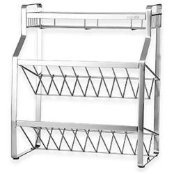 CJM A 3-Tierstanding Shelf Rack Kitchen Bathroom Countertop, Storage Organizer Spice Jars Bottle Shelf Holder Rack
