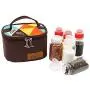 Ace Hunter 6Pcs Portable Outdoor Spice-Jars Organizer Containers Set Kitchen Utensil Storage with Storage Bag for BBQ, Camping, Hiking