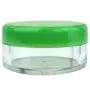(Quantity: 25 Pieces) Beauticom 5G/5ML Round Clear Jars with GREEN Lids for Lotion, Creams, Toners, Lip Balms, Makeup Samples - BPA Free (Quantity: 25 Pieces) Beauticom 5G/5ML Round Clear Jars with GREEN Lids for Lotion, Creams, Toners, Lip Balms, Makeup Samples - BPA Free