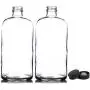 2 Pack ~ 32oz Growler ~ Clear Glass with PolyCone Phenolic Lid for a Tight Seal - Perfect for Secondary Fermentation and Storing Kombucha 2 Pack ~ 32oz Growler ~ Clear Glass with PolyCone Phenolic Lid for a Tight Seal - Perfect for Secondary Fermentation and Storing Kombucha