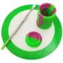 SZBS A Set Silicone Container Round Mat 11ml drum-shape Container Wax Oil Container Concentrate Storage Container Wax Silicone Jar With a Metal Rod (Green, 1) SZBS A Set Silicone Container Round Mat 11ml drum-shape Container Wax Oil Container Concentrate Storage Container Wax Silicone Jar With a Metal Rod (Green, 1)