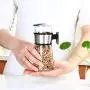 Glas Gewürzbehälter Set DUDDP, 5g Messgewürzbehälter, Gewürzbehälter für Haushalt, Restaurant, Hotel, Küche, Grill, Küchenzubehör