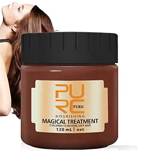Magische Haarkur 120ML, 2020 Fortgeschrittene Molekulare Haarwurzelbehandlung 5 Sekunden Reparatur für beschädigte Haarfollikel, Keratin-Haar- und Kopfhautbehandlung