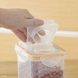 Poniu Plastic Storage Case Preservation Box Sealed Grain Storage Tank Kitchen Supplies Dry Dried Food Container (L)