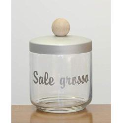 Italo Ottinetti Glass Jar Alluminium Lid Wooden Knob 0.75 Litre Sg, Metallic, one Size