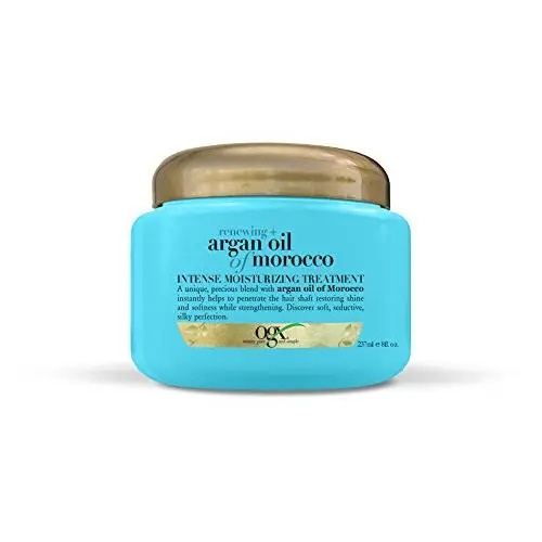 OGX Renewing + Argan Oil of Morocco Intense Hair Moisturizing Treatment, 3-in-1 Conditioner, Deep Conditioning Treatment & Hair Mask for Dry Hair, Paraben-Free, 6 oz