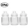 3 Pcs Kitchen Grain Storage Glass Bottle Sealed Cans Seasoning Jar Seasoning bottle With Lid
