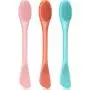 3 Packs Double-Ended Silicone Face Mask Brush Silicone Facial Mud Mask Applicator Brushes Cosmetic Makeup Brush Scoop Soft Silicone Beauty Brush Tools for Cream, Lotion (Light Green, Orange, Pink) 3 Packs Double-Ended Silicone Face Mask Brush Silicone Facial Mud Mask Applicator Brushes Cosmetic Makeup Brush Scoop Soft Silicone Beauty Brush Tools for Cream, Lotion (Light Green, Orange, Pink)