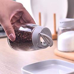 TNKML Glass Seasoning Box Salt Shaker Sugar Cans Household Seasoning Bottle Storage Box Seasoning Jar Spice Jar Kitchen Supplies Spice Container