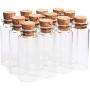 Hot 50Pcs/Set 2255Mm 12Ml Glass Bottles Wishing Bottle Empty Sample Storage Jars With Cork Stoppers Dropshipping Transparent