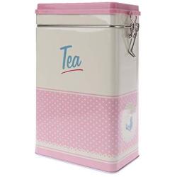 Cher9 Metal Square Candy Trinket Tin Sealed Jar Jewelry Box Candy Coin Coffee Tea Storage Container Case Holder Wedding Favor Gift (Pink)
