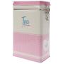 Cher9 Metal Square Candy Trinket Tin Sealed Jar Jewelry Box Candy Coin Coffee Tea Storage Container Case Holder Wedding Favor Gift (Pink)