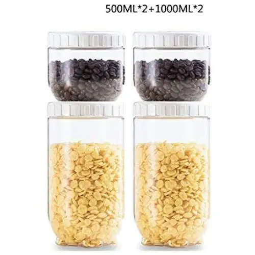 Plastic Sealed Jars, Kitchen Household Grain Storage Tanks, Storage Of Spices Oatmeal/Pasta/Beans Plastic Sealed Jars, Kitchen Household Grain Storage Tanks, Storage Of Spices Oatmeal/Pasta/Beans