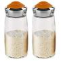 LQQGXLCondiment bottle, jar condiment storage box Spice jars Glass storage jars Spice jars Small sealed food storage containers Spice storage boxes
