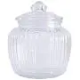 Shelf Floating Thickening Glass Storage Jar Tea Sealed Jar Food Cans Bamboo Cover Storage Tank Glass Bottles 450ml / 600ml / 750ml. (Size : S)