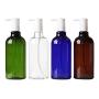 2PCS 500ML /17 oz Empty BPA Free Plastic Pump Bottles Container Dispenser Jars Pot For Bath Shower Liquid Body Wash Bathroom Lotion Soap Cream Cleaner Toiletries Liquid(Brown)