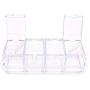 CHYIR 4-Piece Clear Seasoning Rack Spice Pots Storage Container Condiment Jars Cruet with Cover and Spoon Kitchen Utensils Supplies