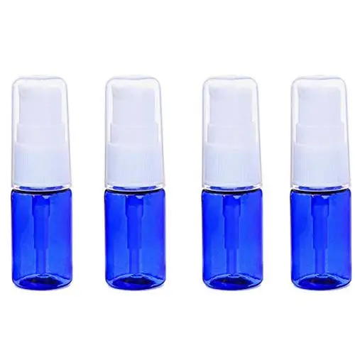 12PCS Flacons Doseurs Plastiques Bleus de 10ML / 0.34oz Sans BPA pour Maquillage, Fond de Teint, Cosmétiques, Sérums, Soins de la Peau, Crèmes, Liquides, Savons, Huiles Essentielles