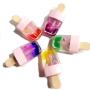 Healthcom 10 Pieces 8ml Pink Ice Cream Lip Gloss Tubes Empty Refillable Lip Balm Bottle Containers Clear Lip Glaze Tube Vials DIY Cosmetic Samples Lipstick Tube Lipgloss Tube for Women Girl Makeup Beauty