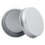 Pack Of 24 Round Aluminum Tin Box Bottles Silver Metal Container With Screw Thread Lid For Store Spices Lip Balm Candies Gift Giving Tea(50ML /1.7oz)