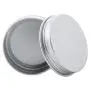 Lot de 24 Bouteilles en Aluminium Rondes avec Bouchon à Vis Argenté pour Magasins de Condiments, Baumes à Lèvres, Bonbons, Cadeaux et Thé (50 ml / 1,7 oz) Lot de 24 Bouteilles en Aluminium Rondes avec Bouchon à Vis Argenté pour Magasins de Condiments, Baumes à Lèvres, Bonbons, Cadeaux et Thé (50 ml / 1,7 oz)