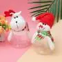 Boîte Cadeau Noël 3pcs, Père Noël, Renne, Bonhomme de Neige, pour les Gourmandises, Décorations pour Fête de Noël