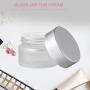 KESYOO 6pcs 30g Frosted Glass Cosmetic Cream Jar Bottle With Lid Empty Cream Containers Refillable Glass Face Cream Pot For Makeup Lip Balms Eyeshadow