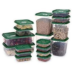 Food storage sets Keep Fresh Food Storage Box Refrigerator Food Container Sealed Grain Dried Storage Jar Kitchen Organizer,Green