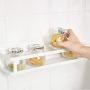 Spice Rack Wall Mount Holder Single Self Adhesive Herb Storage Steel Jar Organizer Saves Space Container For Kitchen Bathrooms Cabinet Cupboard White Cabinet Storage (Size : B)