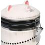 ART & ARTIFACT Ceramic Cat Treat Cookie Jar - Sealable Kitchen Canister