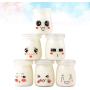 UPKOCH 6pcs Yoghurt Jars pudding Jar with Lid Glass Container With Lid For Milk Jams Jelly Mousse Yogurt Making 100ml (Random Pattern)