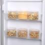 Renxinu 4PCS 300ML Clear Plastic Storage Jars Kitchen Sealant Storage Containers Canisters Pots Screw Top