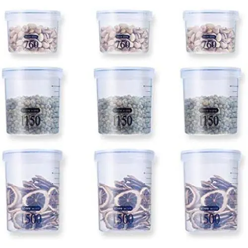 Storage Tank PP Plastic Food Storage Sealed Storage Box (Size : 760ML3+1150ML3+1500ML3) Storage Tank PP Plastic Food Storage Sealed Storage Box (Size : 760ML3+1150ML3+1500ML3)
