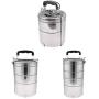 joyMerit Stainless Steel Thermal Storage Organizer Food Containers 3 Sizes - 2 Tier