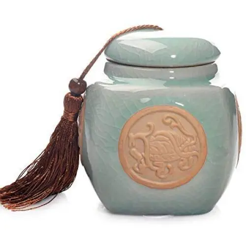 Pot Jar en Céramique, Mat Blanc Aspect Miel, Récipient de Conservation Alimentaire avec Bouchon Clip Étanche pour Nourriture, Café, Sucre, Thé, Épices, etc.