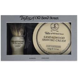 Taylor of Old Bond Street Pure Badger & Sandalwood Shave Cream Gift Box