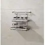 Étagère Murale Marie 2 Étages pour Épices avec Barre Suspendue de 600mm – Rangement de Pots à Épices de Cuisine Étagère Murale Marie 2 Étages pour Épices avec Barre Suspendue de 600mm – Rangement de Pots à Épices de Cuisine