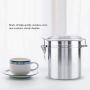 Kitchen Storage Jars - Stainless Steel Coffee Container, Vacuum Sealed Storage Jar, for Sugar, Tea, Bean (Size : L)