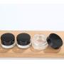 6PCS 5ml/0.17OZ Empty Clear Glass Creams Bottles Makeup Beauty Skin Care Lotions Eye-crams Jars with Plstic Black Cap Facial Scrub Ointment Cosmetic Containers Refillable Portable Travel Trial Packing