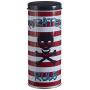 Premium Housewares Pirate Storage Canister, Multi-Colour, Round