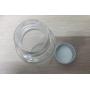 3PCS Clear Glass Empty Essential Oil Tube Cosmetics Creams Storage Liquid Sample Bottle Jar Travel Container With Aluminum Screw Lid Wishing Container (50ML/1.7oz)