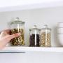 PPLK Glass Storage Tank Kitchen Transparent Dried Fruit Miscellaneous Grains Jar Tea Storage Bottle Food Sealed Cans