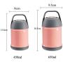 ZL-CHUFANG Stainless Steel Vacuum Insulated Soup Container, Thermos Leakproof Lunch Bottle Food Jar, Lunch Box Food Storage for School Picnic Office enjoy a hot lunch on the go.