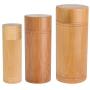 Bamboo Fragrant Tube Natural Portable Tea Box Tea Jar Storage Container Box Candy Jar Incense Tube Kangsanli (M)