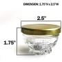 Small Mini Glass Jars With Tin Lids - 24 pack x 1.75 oz ? All Purpose Empty Storage Jars