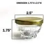 Kleine Mini Glasbehälter mit Metalldeckeln – 24er Pack x 1,75 oz – Mehrzweckleere Behälter